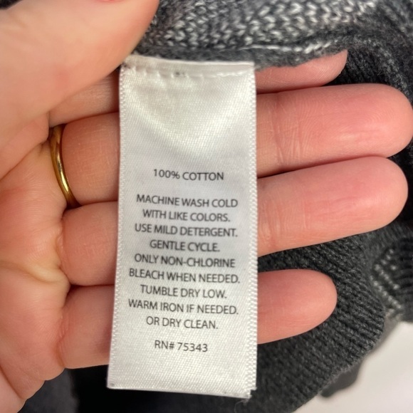 Thomas Parker New York cotton chevron print cardigan - Picture 8 of 8